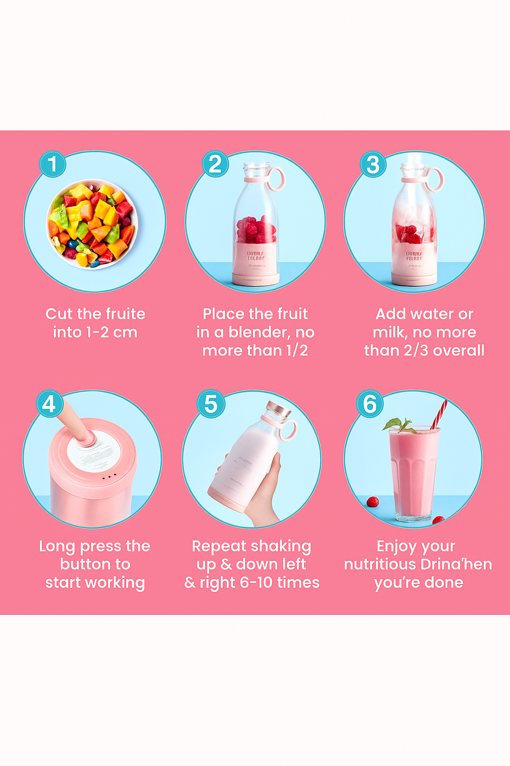 Traverl Portable Mini Juice Blender